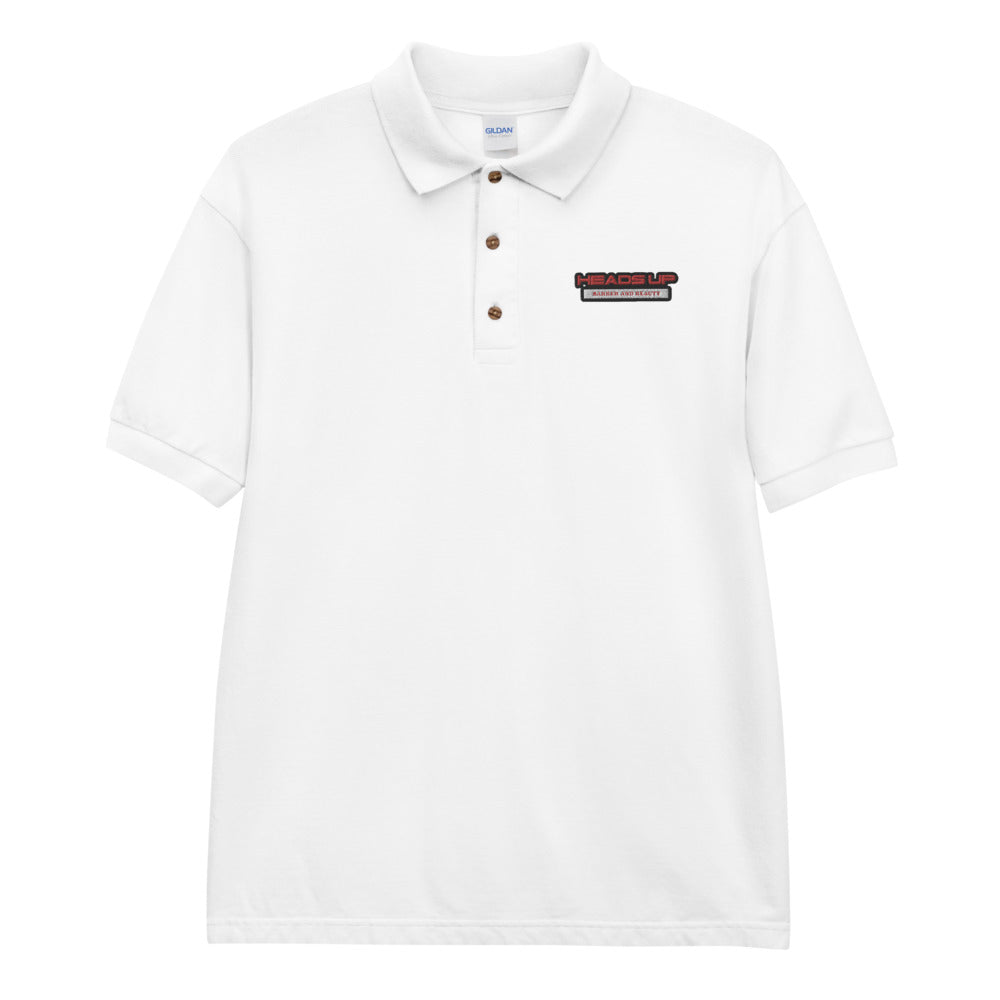 Heads Up Embroidered Polo Shirt