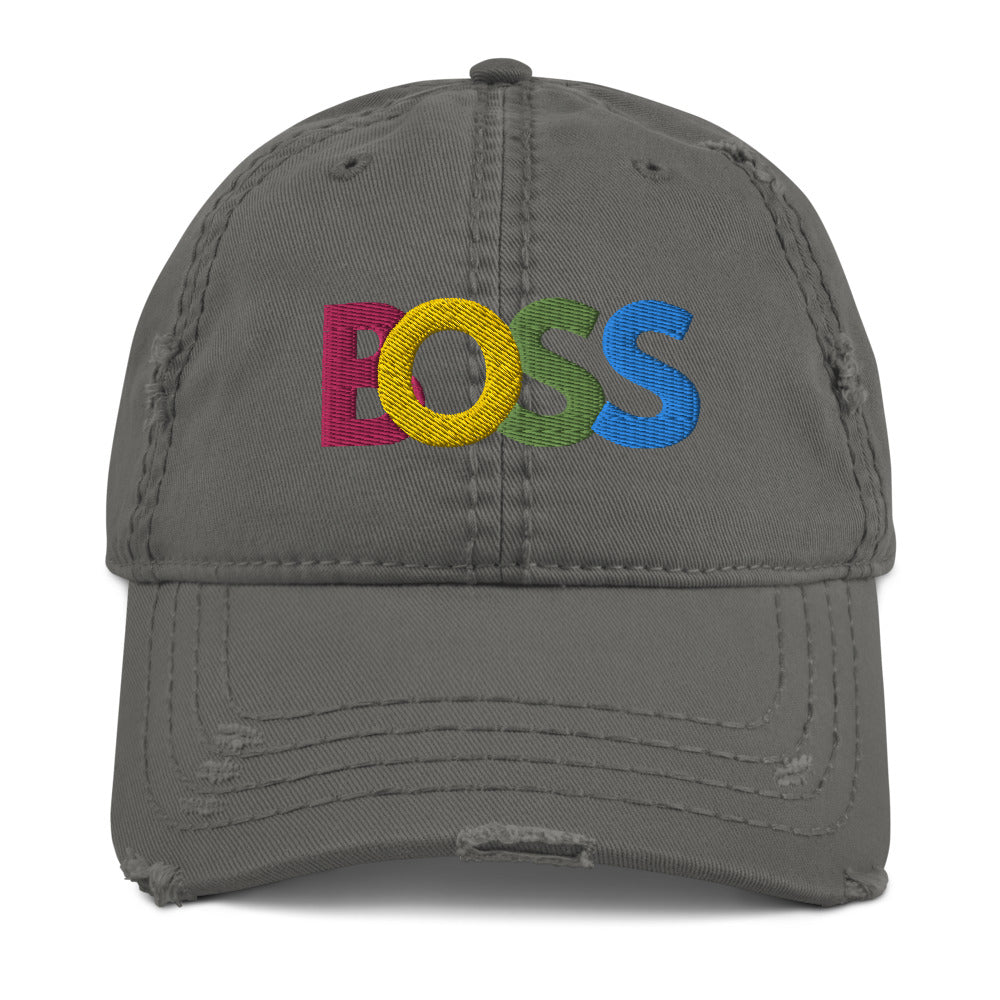 BOSS Distressed Dad Hat by Legend Shaw
