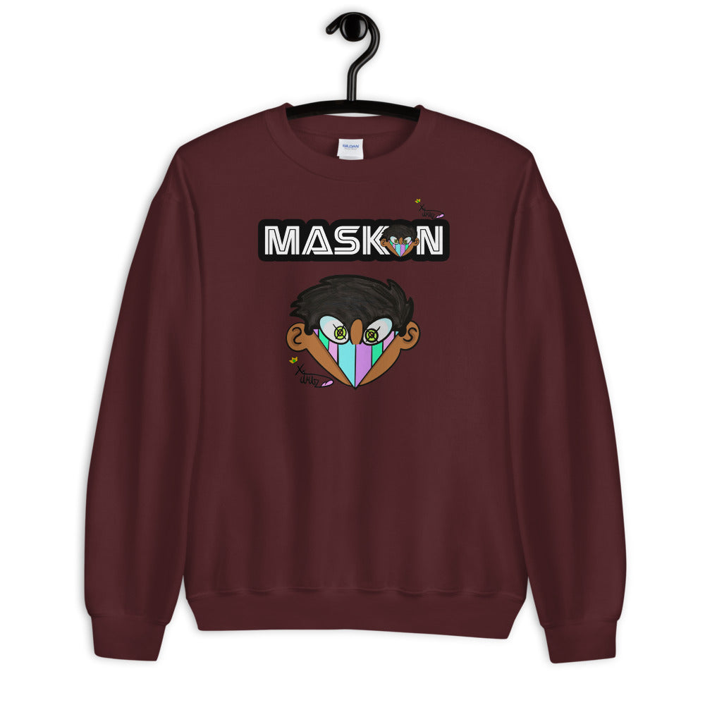 Maskon Unisex Sweatshirt by XX_Artz