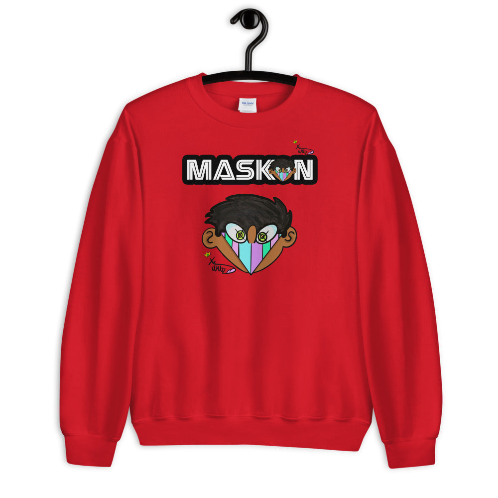 Maskon Unisex Sweatshirt by XX_Artz