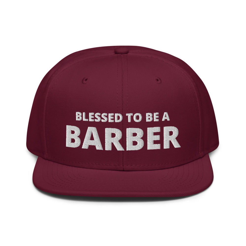 Blessed to be a Barber Snapback Hat