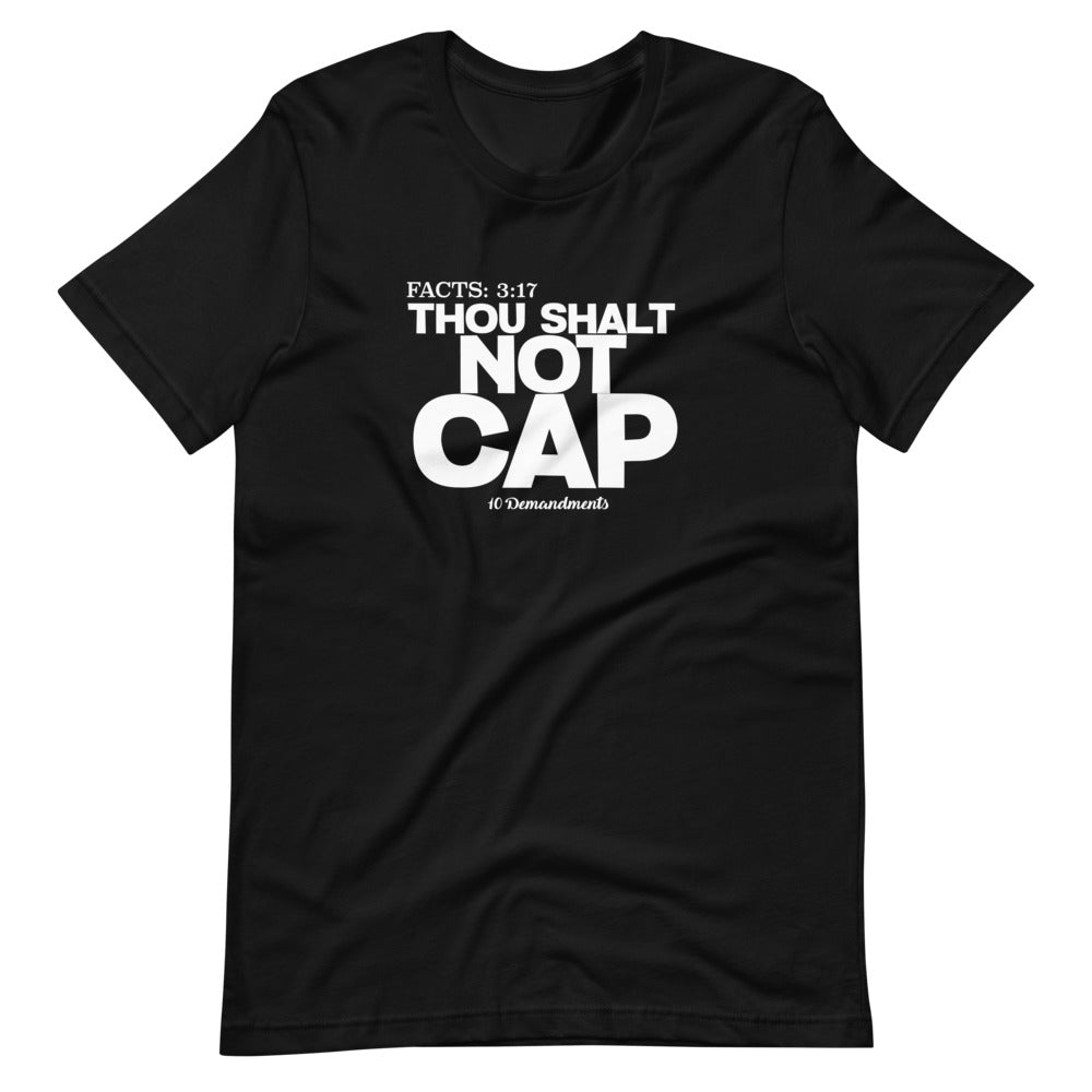 Thou Shalt Not Cap 10 Demandments Short-Sleeve Unisex T-Shirt by Legend Shaw