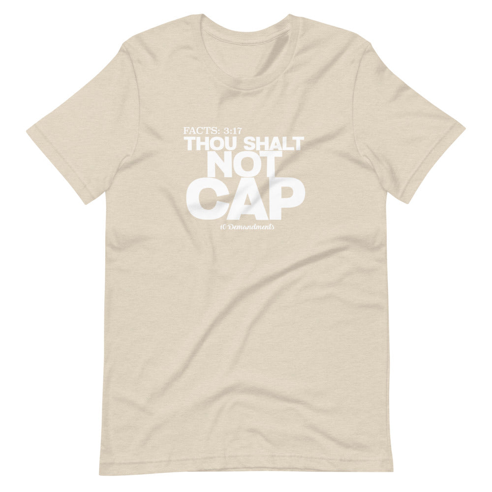 Thou Shalt Not Cap 10 Demandments Short-Sleeve Unisex T-Shirt by Legend Shaw