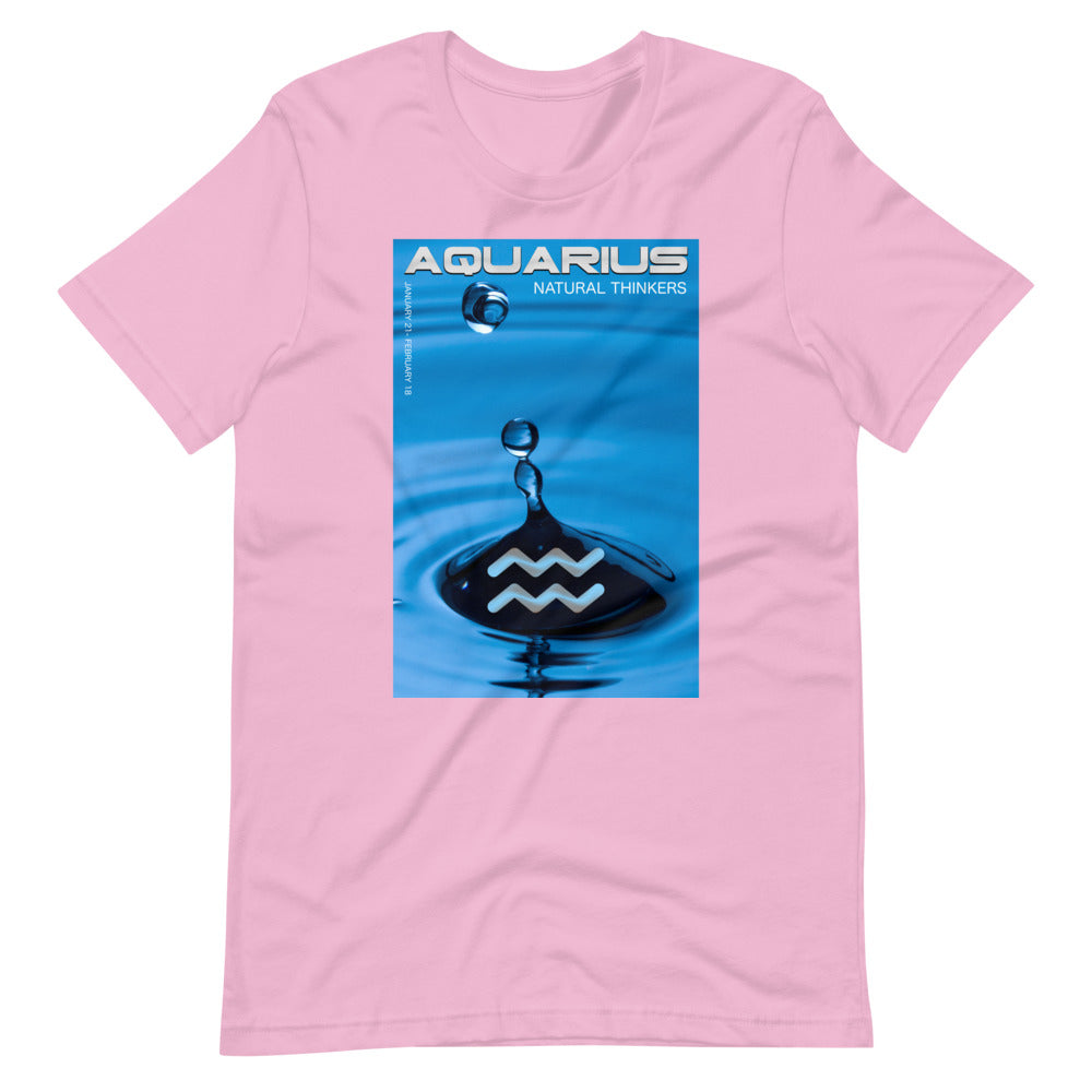 Aquarius Natural Thinker Short-Sleeve Unisex Zodiac T-Shirt
